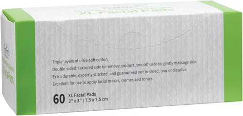 Miniatura 4 de Almohadillas faciales ForPro Premium Pure & Simple XL, almohadillas desmaquillantes desechables ultra suaves de triple capa, 100% veganas y libres