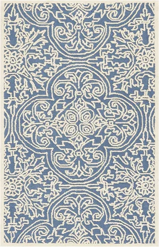 Miniatura 34 de SAFAVIEH Trace Collection - Alfombra decorativa de 2 x 3 pies, color marfil, lana hecha a mano, ideal para zonas de alto tráfico en entrada, sala