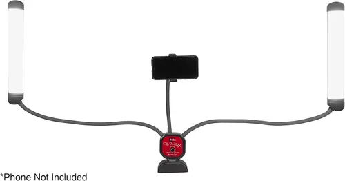 Miniatura 8 de Fotodiox Selfie Starlite Stix TT - Kit de monitor de luz de mesa de 125 Vlog - Luces LED bicolor regulables con brazos de 49.2 in