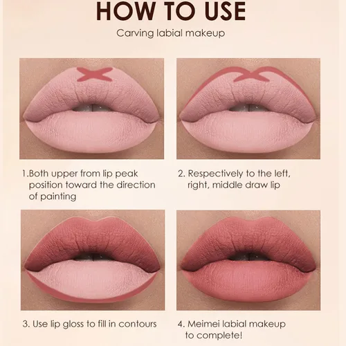 Miniatura 6 de BestLand Juego de 6 lápices labiales líquidos mate y delineadores de labios, copa antiadherente, no se decolora, impermeable, brillo de labios de 24