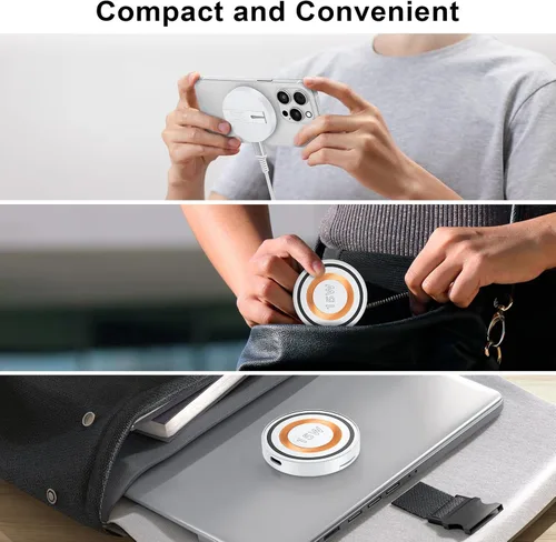Miniatura 7 de Cargador magnético para Samsung Cargador inalámbrico Almohadilla de carga rápida Magsafe Cargador inalámbrico Soporte de cargador de teléfono