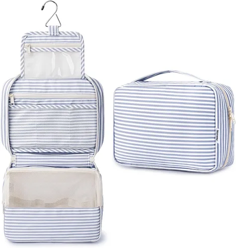 Miniatura 12 de Narwey Pequeña Bolsa de Aseo Colgante de Viaje para Mujeres, Bolsa de Viaje para Artículos de Tocador, Organizador de Bolsa de Maquillaje Bolsas