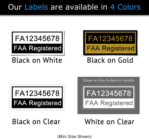 Miniatura 7 de Mavic Air - Paquete de identificación de drones de la FAA - Etiquetas (3 juegos de 3) + tarjeta de identificación de registro FAA UAS para pilotos