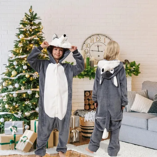 Miniatura 5 de IREMATE Animal Onesie Pajamas for Kids Christmas Onesie Cute One Piece Pajamas Sleepwear Gift for Boys Girls