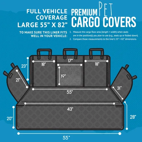 Miniatura 7 de Bulldogology Forro de Carga para SUV - Forro de Maletero para Mascotas de Servicio Pesado Cubierta de Carga - Cubierta de Carga Impermeable