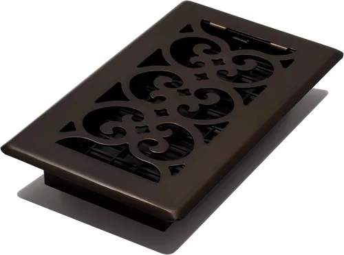 Miniatura 20 de Placa embellecedora cromada Decor Grates con ornamento Acabado cepillo níquel (Brushed Nickel Finish)