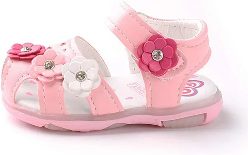Miniatura 5 de POLG Sandalias con luz LED para bebés y niños pequeños, zapatos casuales para niños de 1 a 6 años, sandalias deportivas luminosas para correr
