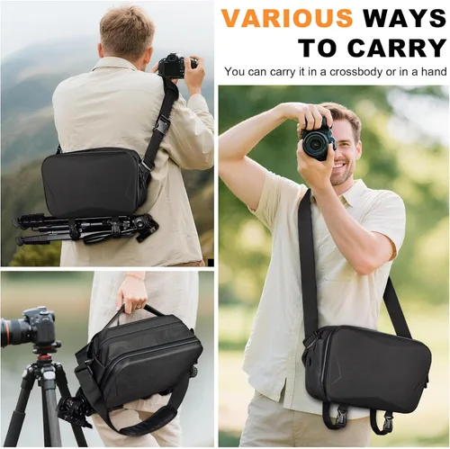 Miniatura 8 de Bolsa de cámara para fotografía con funda para cámara Canon Eos Rebel T7/R50/R100 Mark II/R50V/R10/R5/R6/R8 Mark IV/SL3 DSLR SLR
