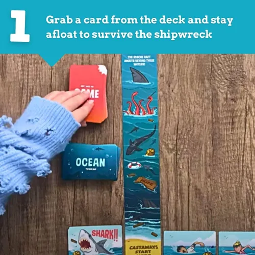 Miniatura 3 de Ridley's Juegos: Juego de cartas egoísta edición náufrago Juego de fiesta fácil de jugar para grupos Ideal para 2-5 jugadores Es una gran idea