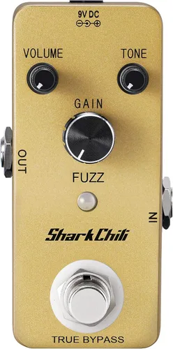 Miniatura 3 de SharkChili Fuzz Single Effect True Bypass para guitarra eléctrica Overdrive (sin fuente de alimentación)