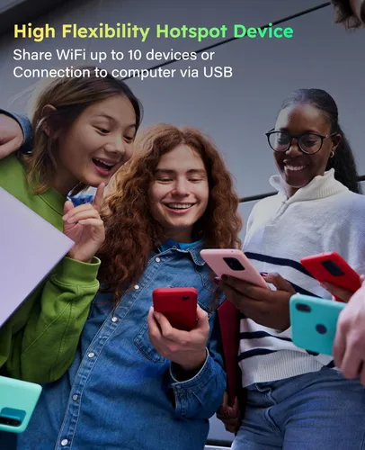 Miniatura 5 de GlocalMe MeowGo G40Pro 4G Hotspot WiFi portátil para viajes en más de 200 países, dispositivo de punto de acceso móvil 4G+ mejorado con IA