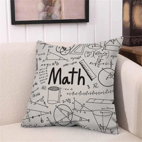 Miniatura 2 de Husandy - Fundas de almohada con fórmulas geométricas, teoría matemática y fórmula matemática, ecuación, garabato, escritura a mano, icono en funda