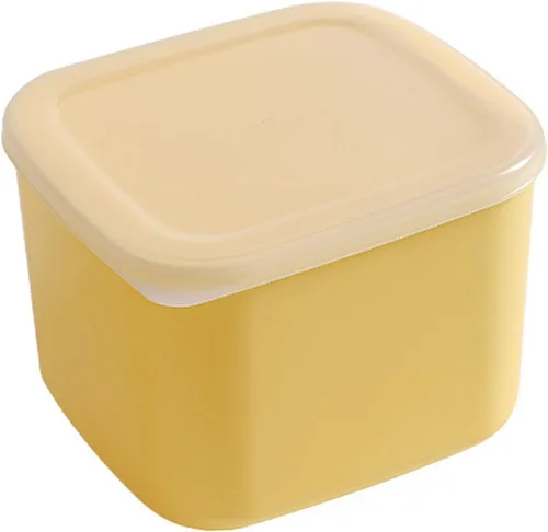 Miniatura 2 de TOPINCN Contenedor de almacenamiento de queso de plástico con tapa hermética, caja de almacenamiento de alimentos para refrigerador, contenedor