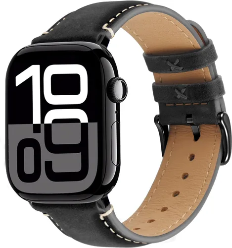 Wristitani Correas de cuero compatibles con correas de Apple Watch de 1.732 in, 1.772 in, 1.811 in, 1.929 in, 1.575 in, 1.614 in, 1.654 in, para