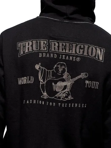 Miniatura 8 de True Religion - Sudadera con capucha y cremallera con logotipo de Buda para hombre
