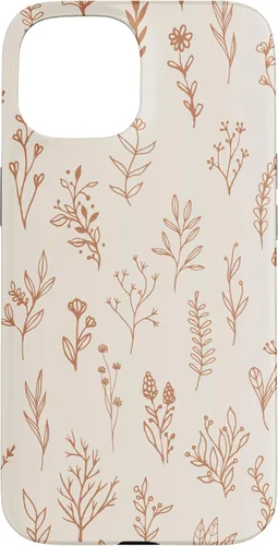 Miniatura 6 de Cute Beige Brown Wildflower Aesthetic Flower Pattern Case for iPhone 17
