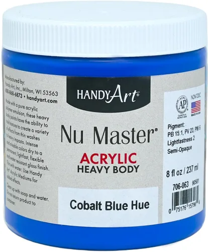 Miniatura 33 de Handy Art Nu Master - Pintura acrílica de cuerpo pesado, 16 onzas, color blanco titanio Titanio Blanco