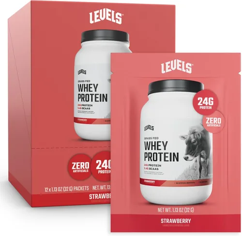 Miniatura 27 de Levels - Polvo de proteína de suero alimentado con pasto, sin artificiales, 24G de proteína, chocolate puro, 2 libras