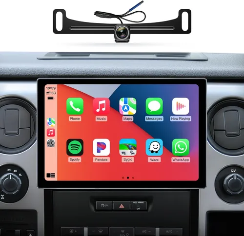 11.5 '' coche Radios estéreo actualización para Ford F150 2009 2010 2011 2012 con Carplay inalámbrico/Android auto/pantalla táctil/navegación GPS/HD