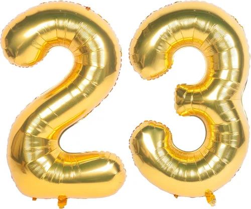 Miniatura 28 de Globos de helio de 40 pulgadas con dígitos dorados para fiesta de cumpleaños., Número 0, 40 pulgadas, número 0 oro 7