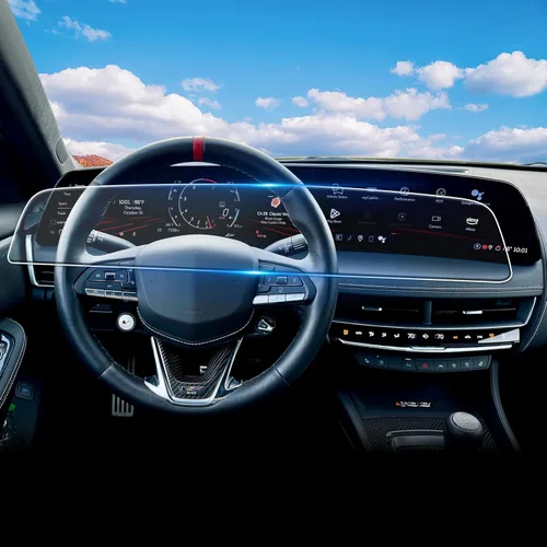 Protector de pantalla para Cadillac CT5 y 2024 ~ 2025 XT4 y Lyriq 2025 de cobertura completa de 33 pulgadas de vidrio templado brillante de una sola