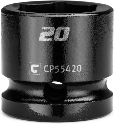 Miniatura 16 de Capri Tools - Llave de vaso de impacto corto de 27 mm, 1/2 pulg. de conducción, 6 puntos, métrica