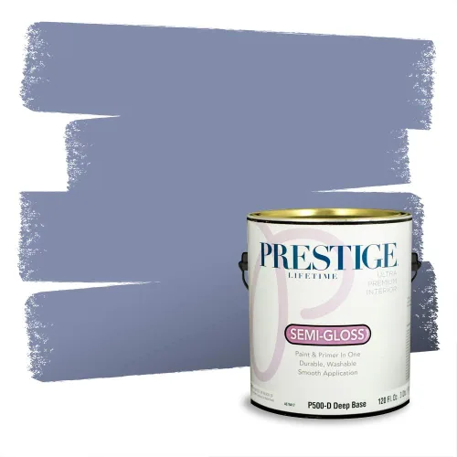 Miniatura 1201 de Pintura Exterior + imprimación PRESTIGE, todo-en-uno, 1 galón, acabado mate, color comparable al Valspar* Royal Gray* VS151-Gris real