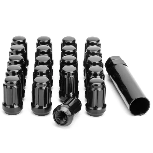 Tuercas de rueda de 0.472 in x 1.25 para Maxima Altima G35 G37, 20 tuercas de rueda M12x1.25 6 Spline compatibles con Nissan Infinit Sentra Rogue