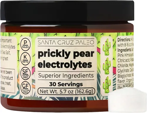 Miniatura 14 de Santa Cruz Paleo Polvo de electrolitos, sabor a limonada, mezcla de bebida de hidratación sin azúcar con sal rosa del Himalaya, sal marina