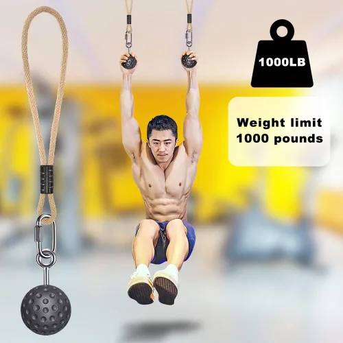 Miniatura 5 de SELEWARE Non-Slip Pull Up Power Balls, Rock Climbing Grips for Strength Training, Forearm and Hand Exerciser for Chin Up Bar, Kettlebell, Barbell