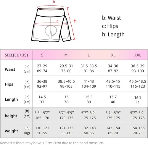 Miniatura 6 de Falda de ciclismo para mujer con pantalones cortos acolchados, falda de bicicleta de cintura alta con acolchado y bolsillos, pantalones cortos