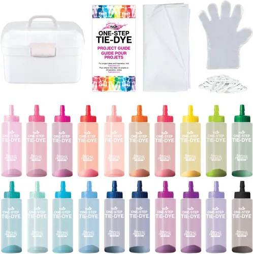 Miniatura 3 de Tulip Kit de teñido anudado de un solo paso Color Spectrum, 24 botellas, colores arcoíris, kit de tie-dye todo en uno para grupos grandes