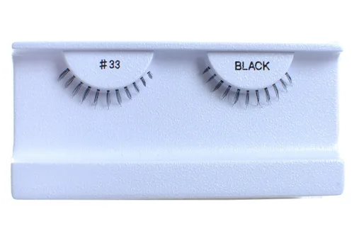 Miniatura 24 de 10 pares de pestañas postizas 100% cabello humano negro natural #99 negro (Black-99)