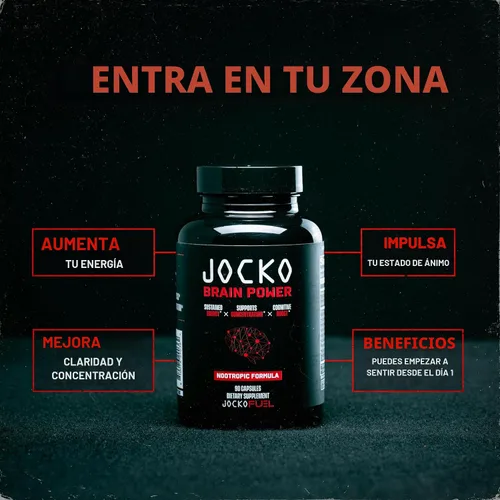 Miniatura 6 de Jocko Fuel Brain Power - Suplementos dietéticos nootrópicos para la memoria y la concentración con L teanina, L carnitina, energía y suplemento