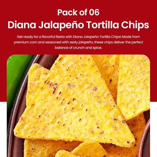 Miniatura 2 de Diana Jalapeño Tortilla Chips 3.84oz (Paquete de 6)