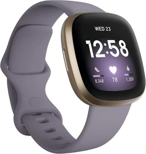 Miniatura 10 de Fitbit Versa 3 - Reloj inteligente de salud y fitness con GPS, frecuencia cardíaca 24/7, Alexa integrado, batería de más de 6 días, azul Azul