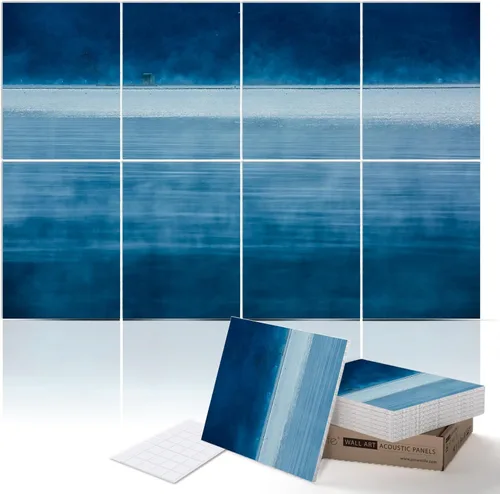 Miniatura 37 de PINWELIFE® Paneles acústicos para pared, paneles absorbentes a prueba de sonido, para el hogar y la oficina, amortiguadores decorativos absorbentes