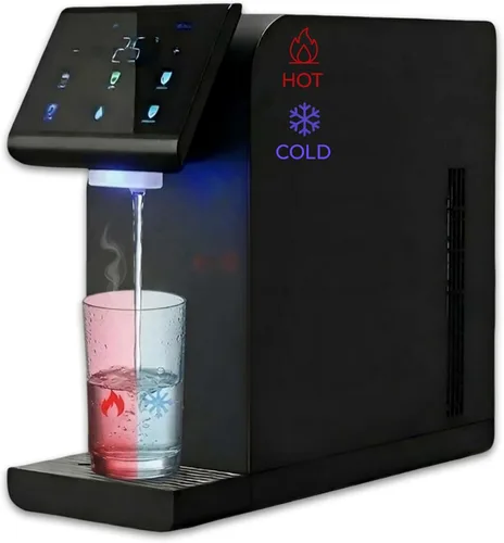 Dispensador de agua caliente y fría ultra instantáneo, dispensador de agua sin botella, certificado WQA, filtración silenciosa de múltiples etapas +
