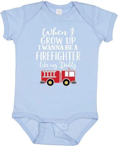 inktastic Body de bebé Future Firefighter Like Daddy