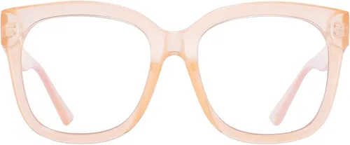 Miniatura 18 de JIM HALO Gafas de luz azul extragrandes para mujer, gafas de luz azul con montura cuadrada y gruesa para computadora, reducen la fatiga ocular