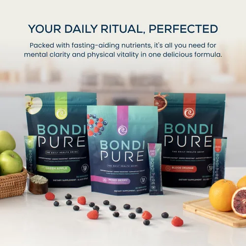 Miniatura 8 de Bondi Pure - Bebida diaria de salud y desintoxicación - Promueve la salud intestinal y el apoyo energético durante una limpieza o ayuno intermitente