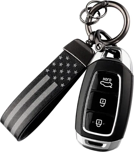 Kit de llavero de automóvil, llavero de anillo en D antipérdida, giratorio de 360 grados con destornillador, adecuado para hombres y mujeres