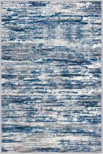 Miniatura 9 de SIILOOM 2 x 3 Alfombra moderna y abstracta para entrada, alfombra neutra azul marino gris multicolor súper suave de área pequeña, alfombras lavables