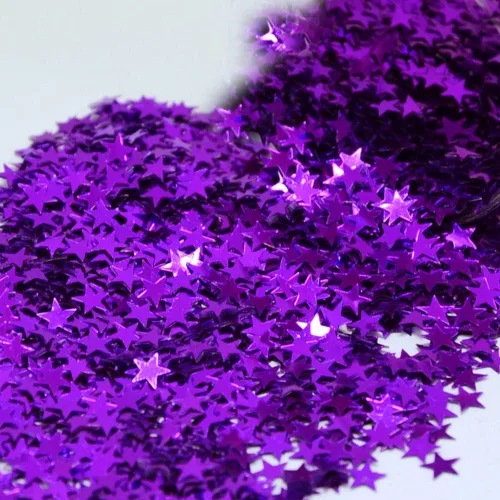 Miniatura 10 de Confetti Star 1/4" Negro - Paquete al por menor #8513 QS0