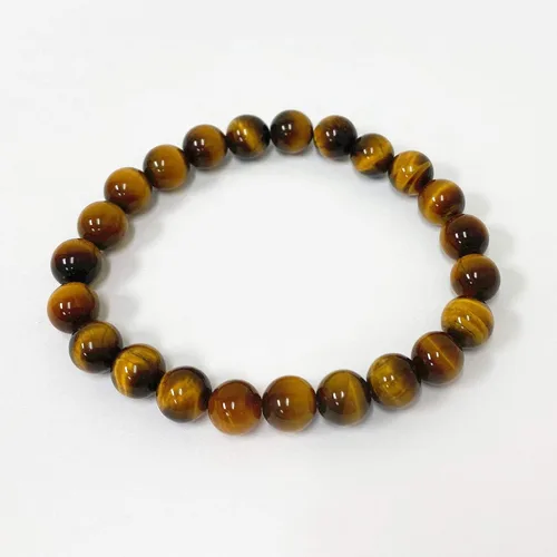 Miniatura 100 de Gem Avenue Handmade Round Bead Stretch Bracelet Unisex Natural Stone Beaded Jewelry for Men & Women, Elastic Wristband for Daily Wear