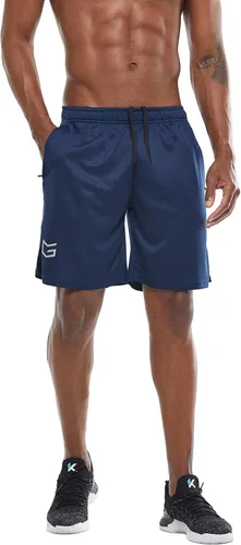Miniatura 2 de G Gradual Men's 2 Pack 7" Workout Running Shorts Quick Dry Lightweight Gym Shorts with Zip Pockets