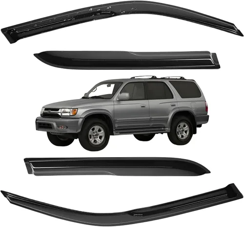 Miniatura 148 de Viseras para ventanas para Mazda 3 Sedán 4 puertas 2004 2005 2006 2007 2008 2009 estilo JDM Mugen, deflector de viento, protector solar y de lluvia