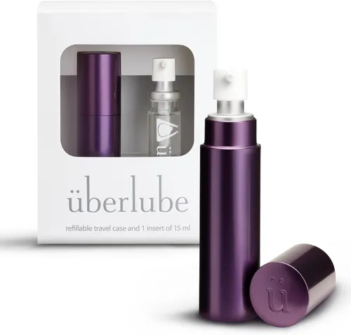 Miniatura 12 de Uberlube Lubricante de silicona - Good to Go Recarga de viaje, lubricante de silicona sin perfume, lubricación personal: lubricante sexual líquido
