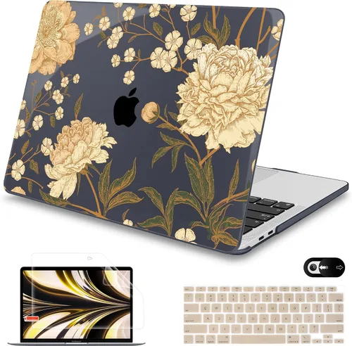 Miniatura 21 de Mektron para MacBook Air 13 Funda A1466/A1369 (Versión 2010-2017), Cubierta de carcasa rígida de plástico con fijación a presión para MacBook Air