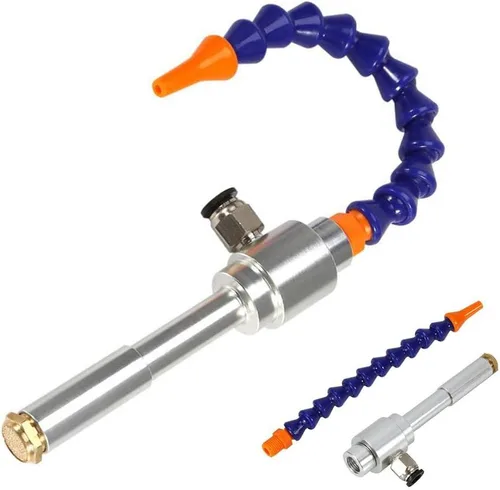 Miniatura 9 de Aire frío de vórtice de aleación de aluminio de 5.118 in con tubo flexible para fresadora de torno CNC Enfriamiento en seco